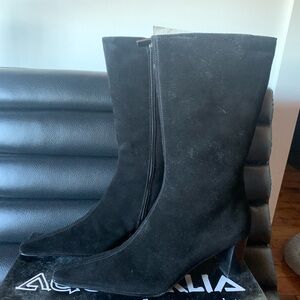Black Suede Women's Boots